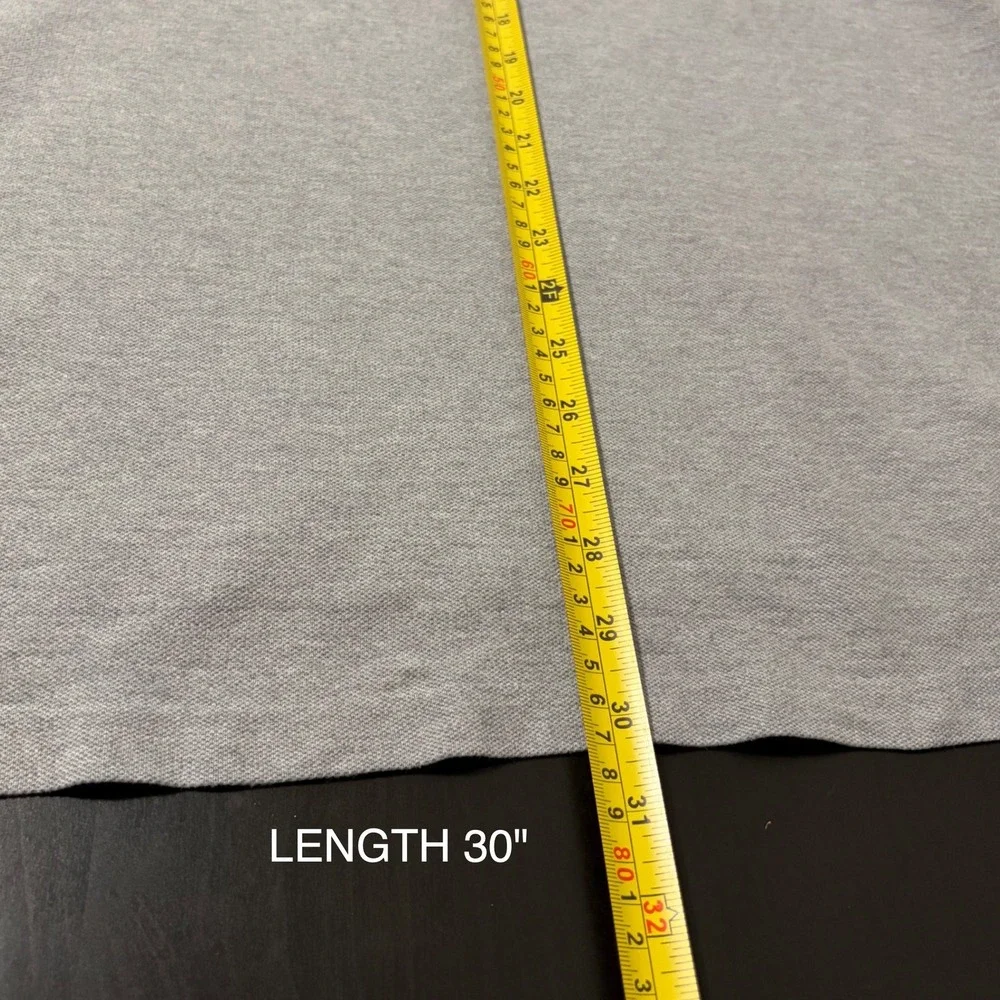 Polo Ralph Lauren Mens XL Classic Fit Short Sleeve Pique Polo Shirt Gray Heather